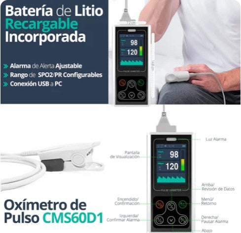 Oxímetro CONTEC CMS60D1 Portátil