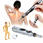 Lápiz de Acupuntura Electroestimulador Láser con 3 Cabezales