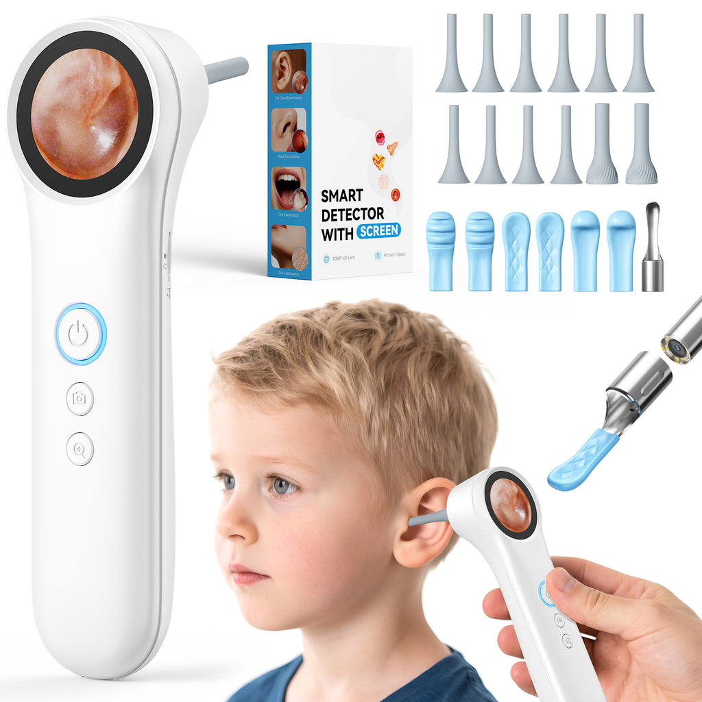 Otoscopio Inteligente Portátil Q12 + Kit de Limpieza