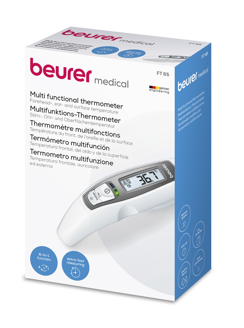 Termómetro Multifunción Beurer FT65